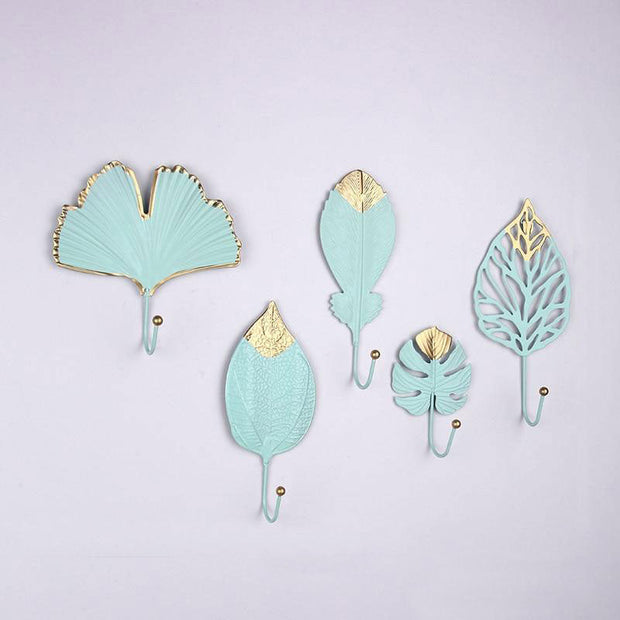 Crochet en forme de feuille
