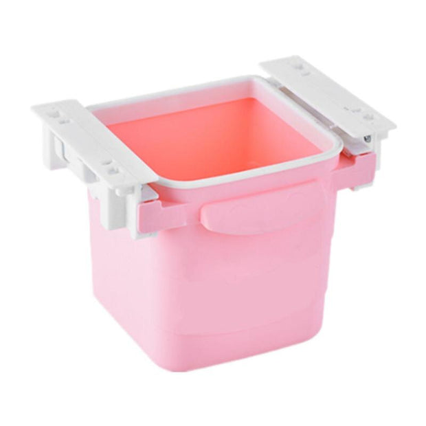 Poubelle rétractable rose