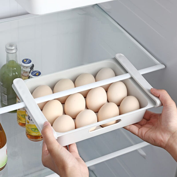 Bac de rangement frigo blanc