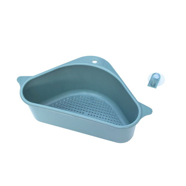 petite passoire bleue en plastique